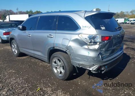2014 Toyota Highlander Limited V6 z USA, uszkodzony, nr VIN 5TDDKRFH7ES009585